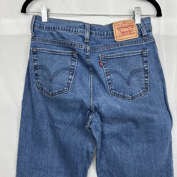 Levi's 512 Perfectly Slimming hi rise western straight leg jean 10m boho 90s - Picture 7 of 8